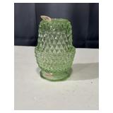 Indiana glass green glass fairy lamp
