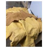 Couple of tanned leather pieces