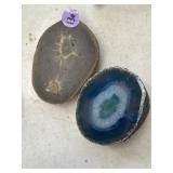 Polished sliced Agate Geode and other geode