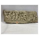 14' decorative bas-relief plaque