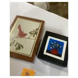 Two pieces of artwork