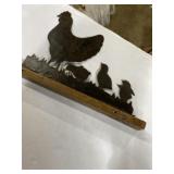 Chicken and chicks wall art
