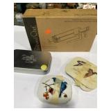 Pampered Chef lot with bird drink coasters