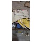 Shop aprons and jars with nuts bolts and screws