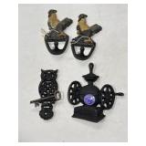 cast iron wall hooks and decorative items