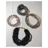 4 beaded bracelets