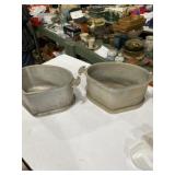 2 vintage Guardian Service Ware triangular pot