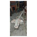 Metal cow folk art piece 18x30in