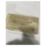 Fishing tackle with plastic divider container