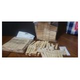 Wooden clothespins