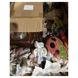 Mix of Easter and spring decor