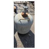 Empty propane tank