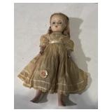Vintage composition doll, older dress