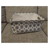 Material tote with metal handles - 15x11x8