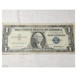1957 Star Note blue cell silver certificate $1