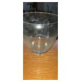 Large 9in x 6 Glass vase