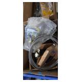 Metal tube , screws , brackets , shelving