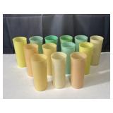 Tupperware vintage pastel-colored plastic