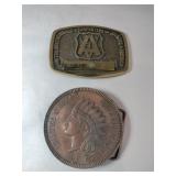 Vintage belt buckles brotherhood Carpenters