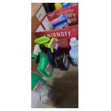 Windex outdoor, spray wax, flex tape , windows