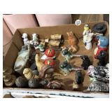 vintage ceramic figural salt and pepper shakers