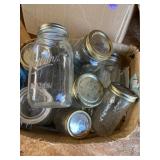 Collection of various mason jars