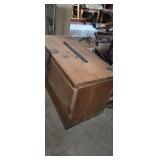 Wooden box empty 12x12x24