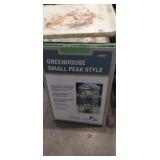 Small peak style greenhouse kit