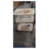 Metal 3 tier rolling cart