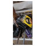 Welding goggles , skill jig saw, handles tire