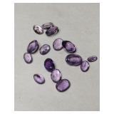 Light purple cultured stones mixed sizes