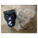 Handcuffs with key and case