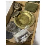 Vintage Brass & Metalware Lot ï¿½ Tray, Engraved