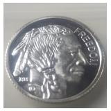 1 Gram Indian Head/ Buffalo .999 Fine Silver