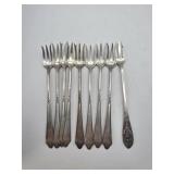 9 Lunt Sterling Pickle Forks  152 grams