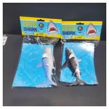 New sealed 2 pc ginormous grow sharks just add