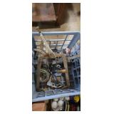 Scooter wheel, bar clamp, vise grip clamp,  and