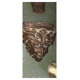 Wall hanging decorative bust sculpture shelf by