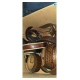 Assortment of leather belts