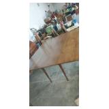 Large wooden drop leaf table 80in x 69 x 30in