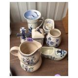 vintage Dutch Delft Blue pottery