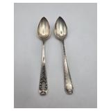 2 Gorham Sterling Fruit Spoons 46 grams