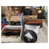 Dolls, jewelry boxes, mixing bowls, and other