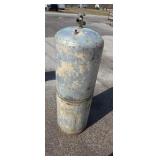 Large empty propane tank