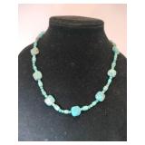 Turquoise beaded necklace