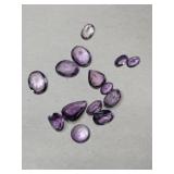 Light purple cultured stones mixed sizes