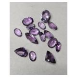 Light purple cultured stones mixed sizes