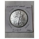 2020 American eagle  .999 fine silver 1 oz one
