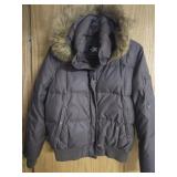 Small Brown Coat with Fur Hood