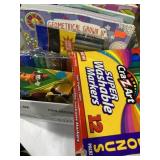 Coloring lot including books, markers, and